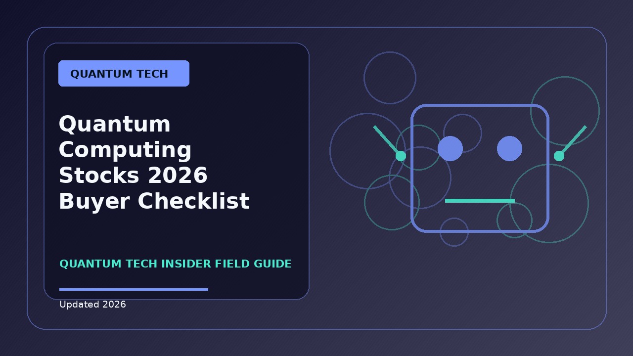 Quantum Computing Stocks 2026 Buyer Checklist: Practical 2026 Guide