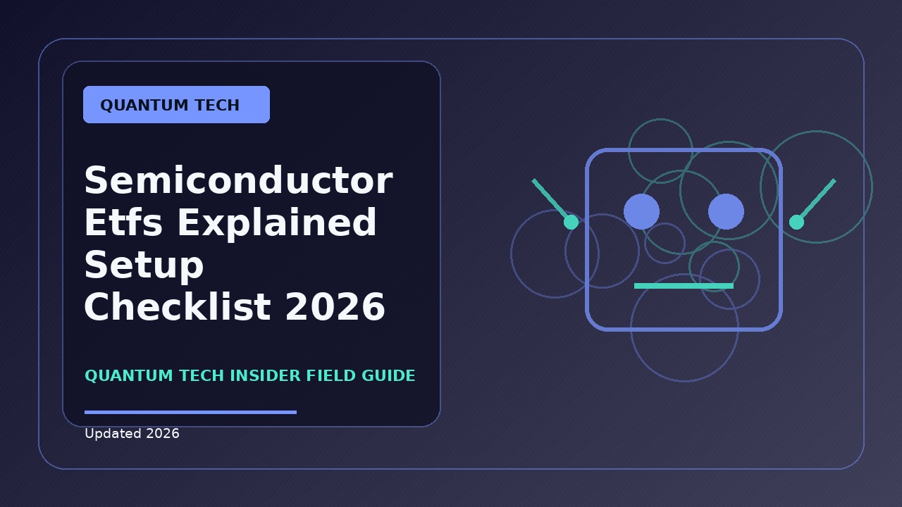 Semiconductor Etfs Explained Setup Checklist: Practical 2026 Guide