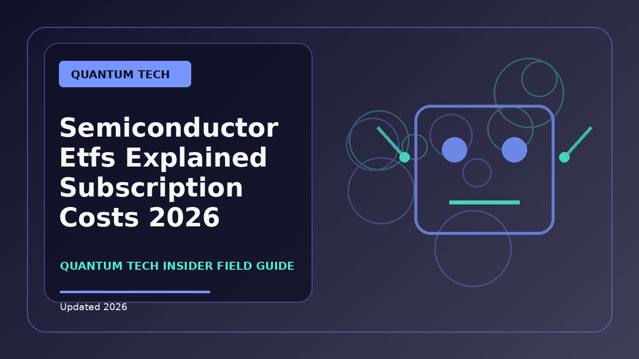 Semiconductor Etfs Explained Subscription Costs: Practical 2026 Guide